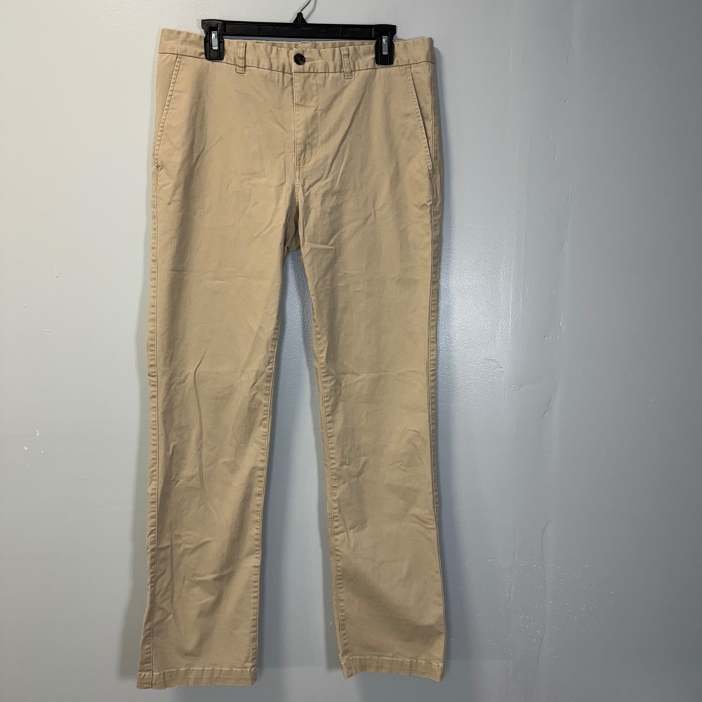 Southern Proper Mens Khaki Chino Pants 34x32 Tan Cotton Blend Casual Trousers